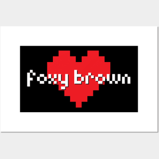 Foxy brown -> pixel art style Posters and Art